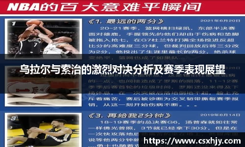 乌拉尔与索治的激烈对决分析及赛季表现展望